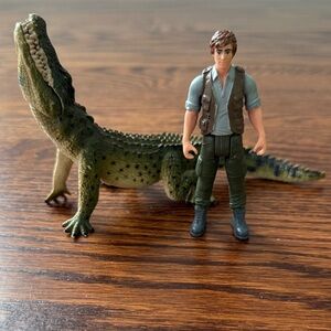 Reptile Adventure Playset with Green Crocodile and Explorer Figure